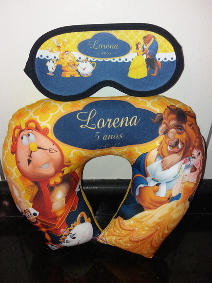 Almofada de Pescoço + Tapa Olho Personalizados