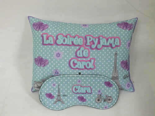 Almofada 20x30 +tapa Olhos e Necessarie Tecido