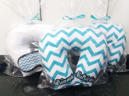Almofada de Pescoço + Tapa Olho Personalizados