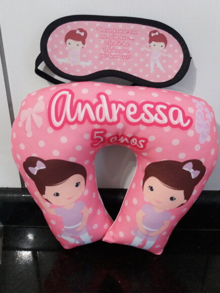 Almofada de Pescoço + Tapa Olho Personalizados