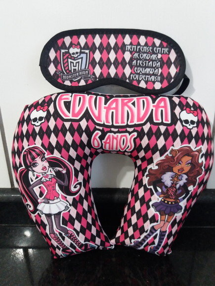 Almofada de Pescoço + Tapa Olho Personalizados