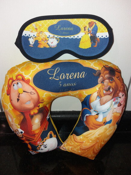Almofada de Pescoço + Tapa Olho Personalizados