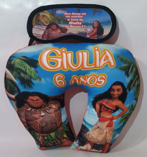 Almofada de Pescoço + Tapa Olho Personalizados