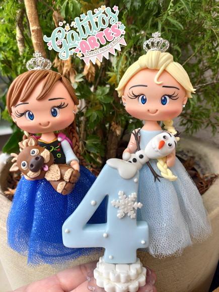 Topo de bolo Frozen