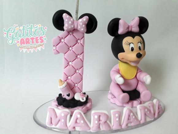 Topo de bolo Minnie Baby