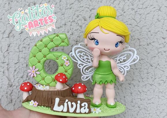 Topo de Bolo Tinker Bell