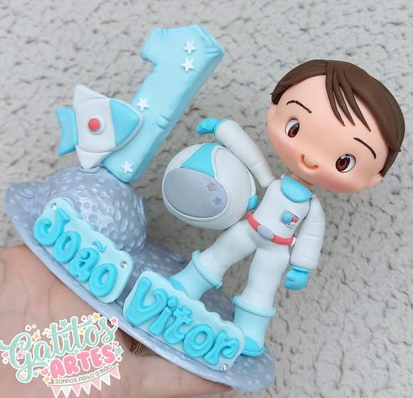 Topo de Bolo Astronauta