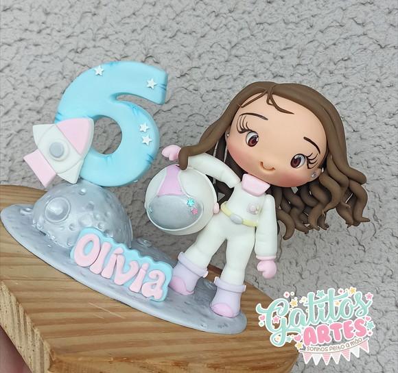 Topo de Bolo Astronauta