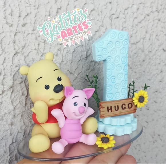 Topo de Bolo Ursinho Pooh