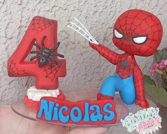 Topo de Bolo Homem Aranha