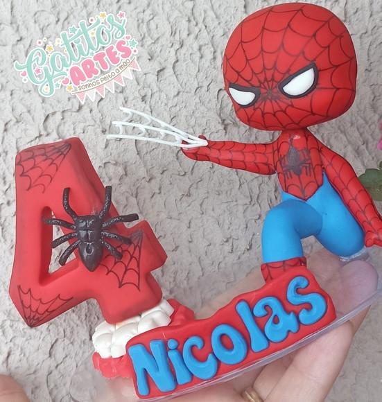 Topo de Bolo Homem Aranha