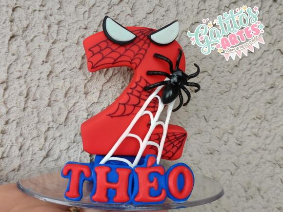 Vela Homem Aranha com nome