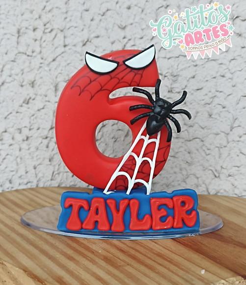 Vela Homem Aranha com nome
