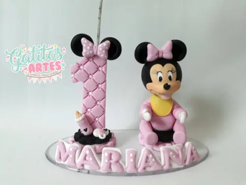 Topo de bolo Minnie Baby