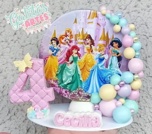 Vela Cenário Princesas