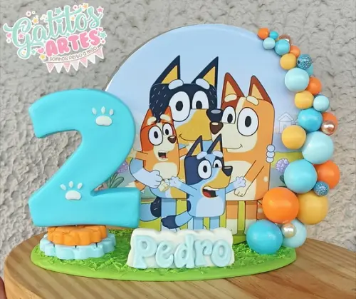 Vela Cenário Bluey e Bingo