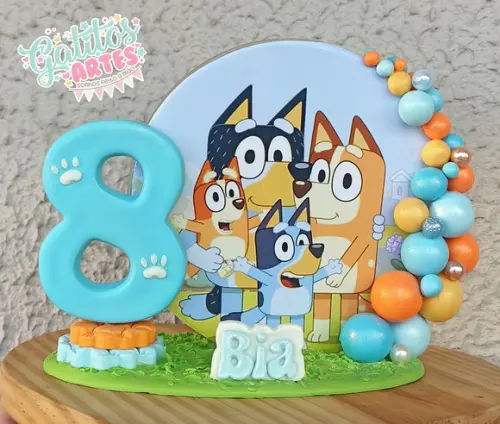 Vela Cenário Bluey e Bingo