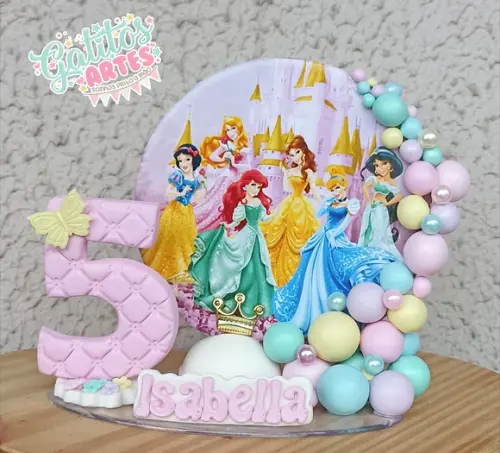 Vela Cenário Princesas