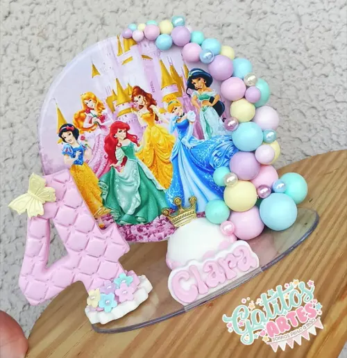 Vela Cenário Princesas