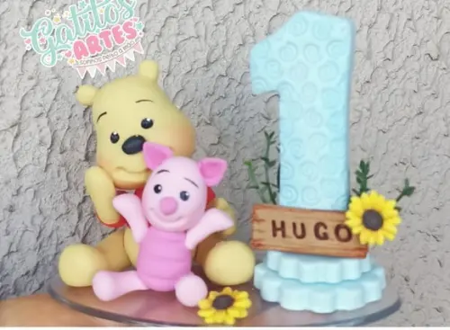 Topo de Bolo Ursinho Pooh