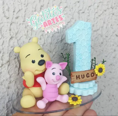Topo de Bolo Ursinho Pooh