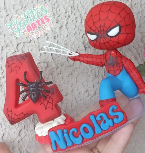 Topo de Bolo Homem Aranha