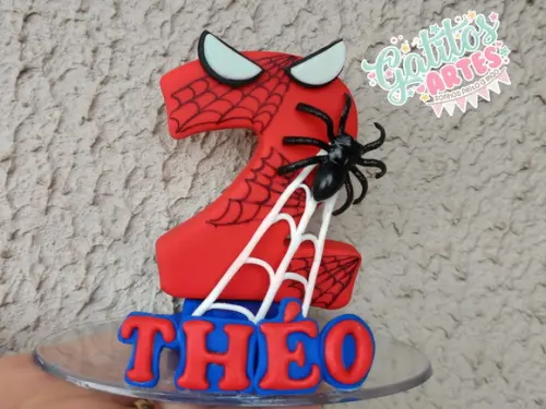 Vela Homem Aranha com nome