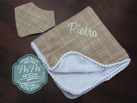 Cueiro/Manta Personalizado e bandana impermeável