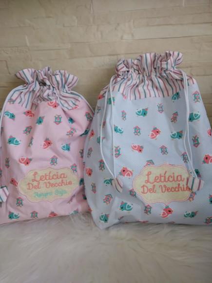 Kit com 2 Saquinhos Impermeáveis ( Personalizado)