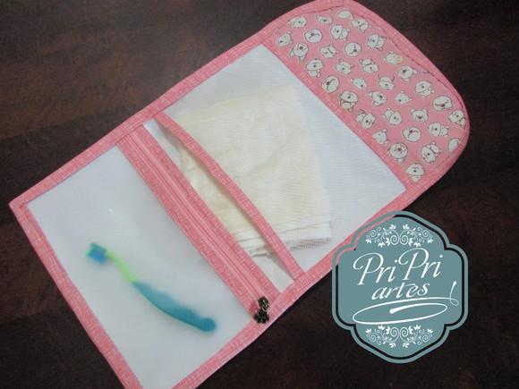 kit higiene bucal e necessarie impermeável