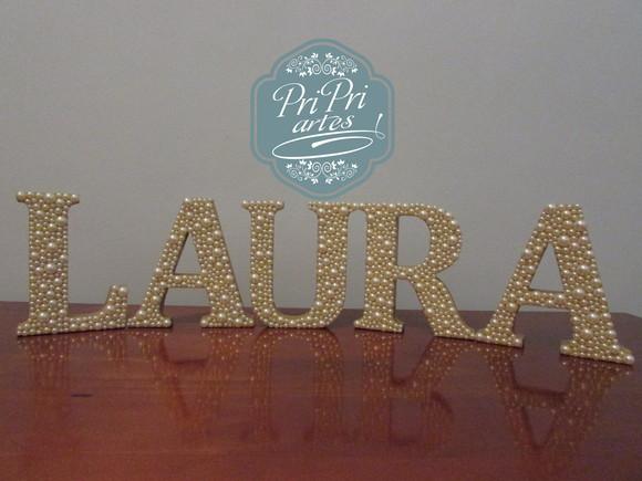 Letra Decorativa Pérola 12 cm Altura