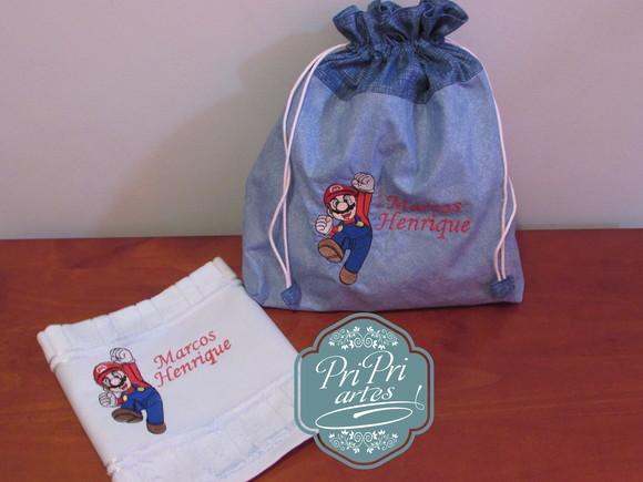 Saquinho Impermeável ( Personalizado) E Toalhinha