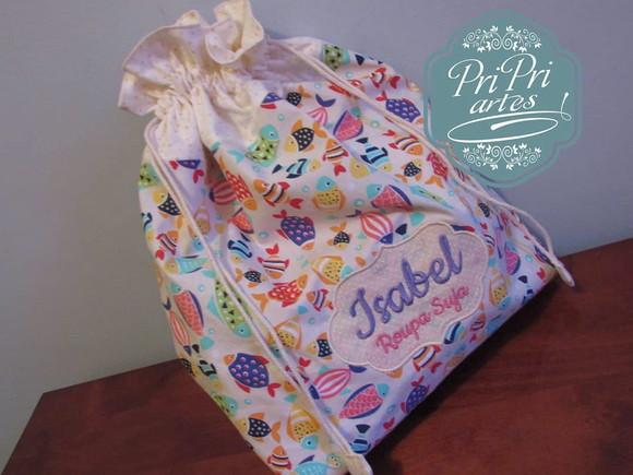Saquinho Impermeável de Roupas Suja ( Personalizado)