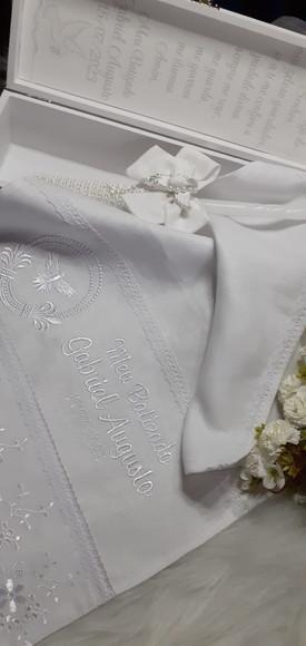 Toalha Batizado de Linho
