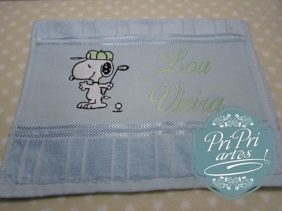 Toalha Bordada Snoopy