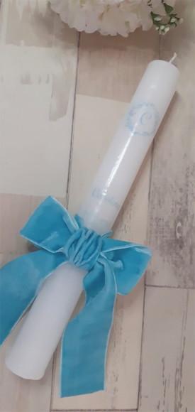 Vela de Batismo Personalizada Estilo Europeu