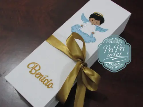 Caixa para Vela Batizado Personalizada