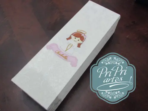 Caixa para Vela Batizado Personalizada