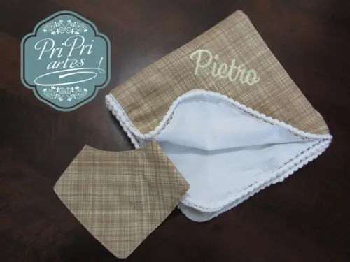 Cueiro/Manta Personalizado e bandana impermeável