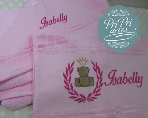 kit Caixa toalha Capuz e toalha de boca