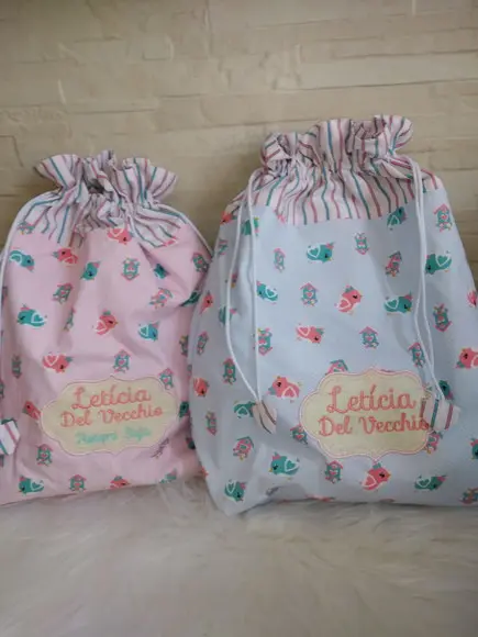 Kit com 2 Saquinhos Impermeáveis ( Personalizado)