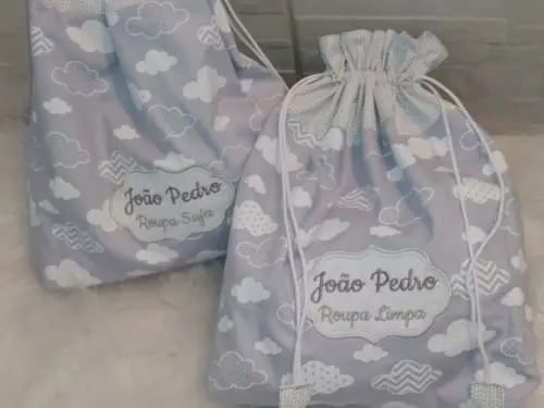 Kit com 2 Saquinhos Impermeáveis ( Personalizado)