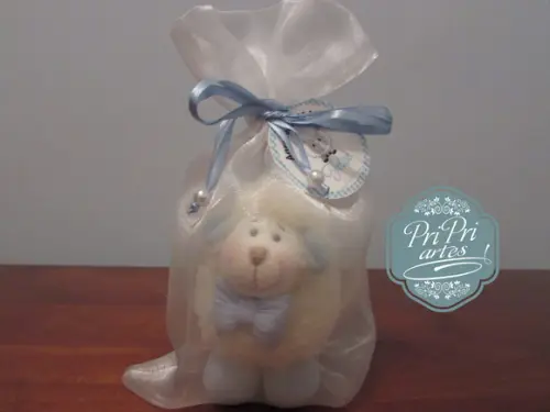 Mini ovelhinha bola 10cm de altura