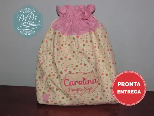 saquinho Impermeável de roupas suja ( personalizado)