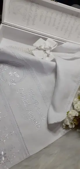 Toalha Batizado de Linho