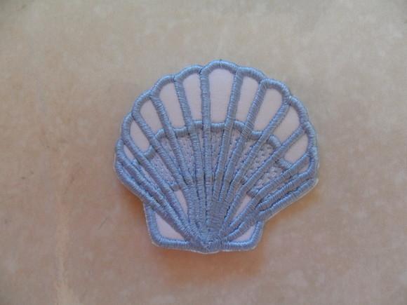 Patch Bordado Termocolante Concha do Mar