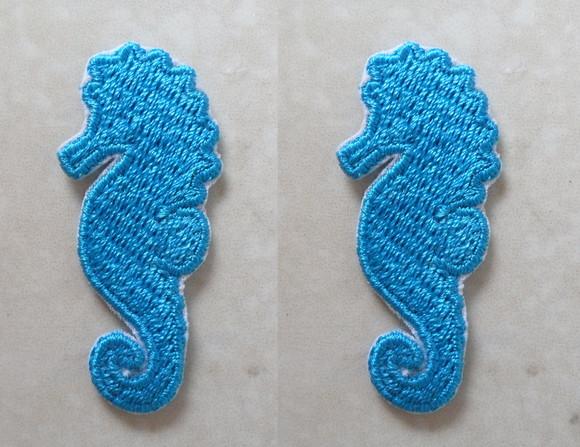Patch Bordado Termocolante Cavalo Marinho Menor
