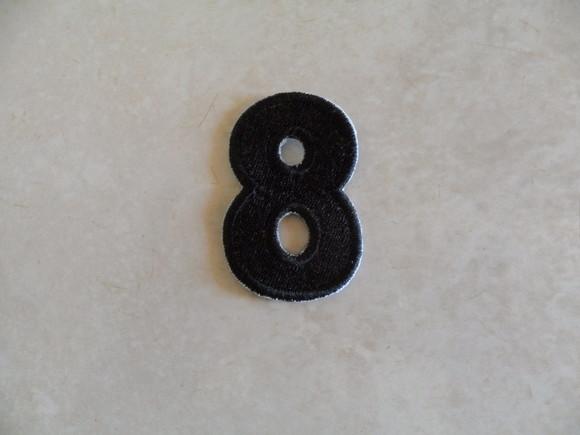 Patch Bordado Termocolante Número Oito