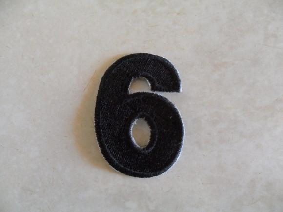 Patch Bordado Termocolante Número Seis