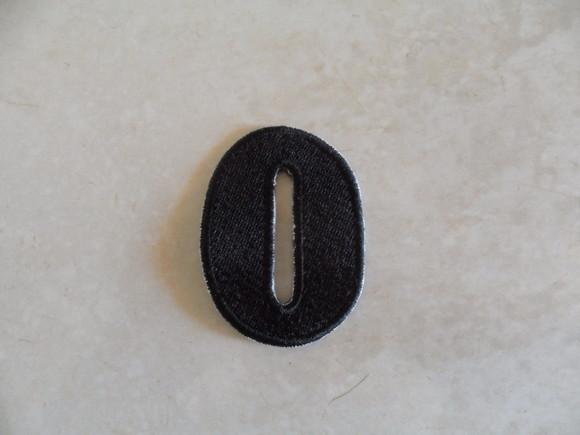 Patch Bordado Termocolante Número Zero